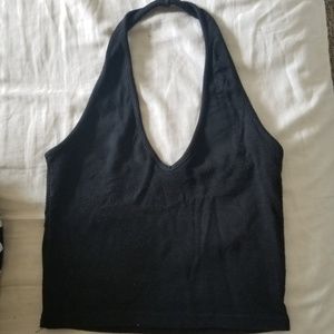Cropped halter top